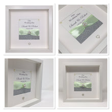 Load image into Gallery viewer, Wedding Day Ribbon Frame - Mint Green Glitter