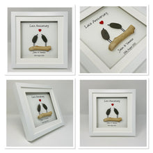 Load image into Gallery viewer, 39th Lace 39 Years Wedding Anniversary Frame - Pebble Birds