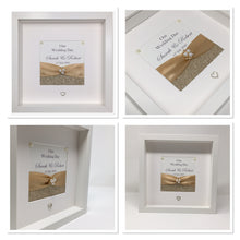 Load image into Gallery viewer, Wedding Day Ribbon Frame - Champagne Gold Glitter