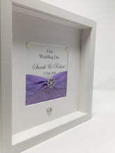 Load image into Gallery viewer, Wedding Day Ribbon Frame - Lilac Pebble