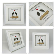 Load image into Gallery viewer, 24th Opal 24 Years Wedding Anniversary Frame - Pebble Birds