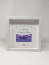 Load image into Gallery viewer, Wedding Day Ribbon Frame - Lilac Glitter
