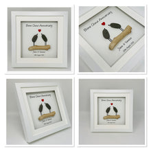 Load image into Gallery viewer, 36th Bone China 36 Years Wedding Anniversary Frame - Pebble Birds