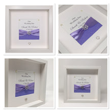 Load image into Gallery viewer, Wedding Day Ribbon Frame - Lilac Glitter