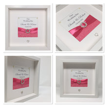 Load image into Gallery viewer, Wedding Day Ribbon Frame - Fuchsia Pink Pebble
