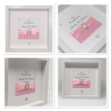 Load image into Gallery viewer, Wedding Day Ribbon Frame - Pale Pink Pebble