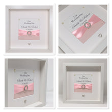Load image into Gallery viewer, Wedding Day Ribbon Frame - Pale Pink Glitter