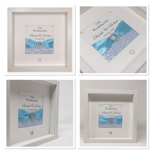 Load image into Gallery viewer, Wedding Day Ribbon Frame - Pale Blue Pebble
