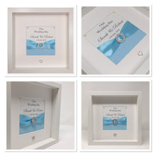 Load image into Gallery viewer, Wedding Day Ribbon Frame - Pale Blue Glitter