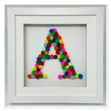 Load image into Gallery viewer, Pom Pom Letter Frame - A