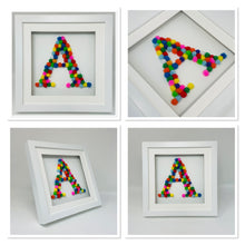 Load image into Gallery viewer, Pom Pom Letter Frame - A