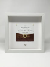 Load image into Gallery viewer, Wedding Day Ribbon Frame - Chocolate Glitter