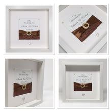 Load image into Gallery viewer, Wedding Day Ribbon Frame - Chocolate Glitter