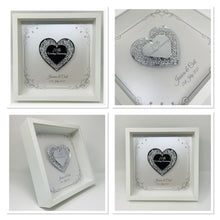 Load image into Gallery viewer, 20th 20 Years China Wedding Anniversary Frame - Intricate Mirror Heart