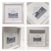Load image into Gallery viewer, 25th Silver 25 Years Wedding Anniversary Ribbon Frame - Pebble