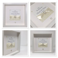 Load image into Gallery viewer, Wedding Day Ribbon Frame - Ivory Pebble