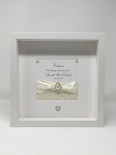Load image into Gallery viewer, 2nd Cotton 2 Years Wedding Anniversary Ribbon Frame - Pebble