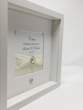Load image into Gallery viewer, 2nd Cotton 2 Years Wedding Anniversary Ribbon Frame - Pebble
