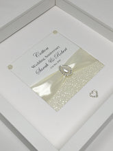 Load image into Gallery viewer, 2nd Cotton 2 Years Wedding Anniversary Ribbon Frame - Pebble