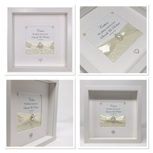 Load image into Gallery viewer, 2nd Cotton 2 Years Wedding Anniversary Ribbon Frame - Pebble