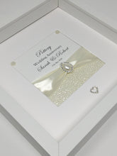 Load image into Gallery viewer, 9th Pottery 9 Years Wedding Anniversary Ribbon Frame - Pebble