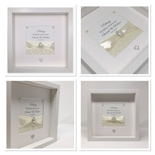 Load image into Gallery viewer, 9th Pottery 9 Years Wedding Anniversary Ribbon Frame - Pebble