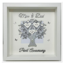 Load image into Gallery viewer, 30th Pearl 30 Years Wedding Anniversary Frame - Mum & Dad Metallic