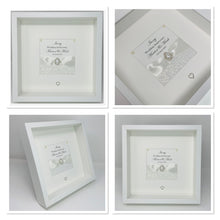 Load image into Gallery viewer, 14th Ivory 14 Years Wedding Anniversary Ribbon Frame - Pebble