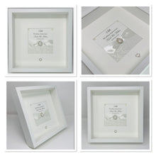 Load image into Gallery viewer, 12th Silk 12 Years Wedding Anniversary Ribbon Frame - Pebble