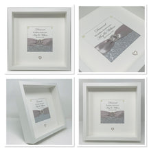 Load image into Gallery viewer, 60th Diamond 60 Years Wedding Anniversary Ribbon Frame - Pebble