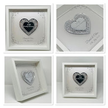 Load image into Gallery viewer, 30th Pearl 30 Years Wedding Anniversary Frame - Intricate Mirror Heart
