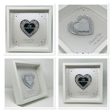 Load image into Gallery viewer, 55th Emerald 55 Years Wedding Anniversary Frame - Intricate Mirror Heart