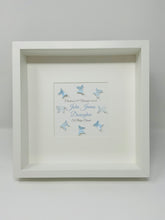 Load image into Gallery viewer, Christening Butterfly Frame - Blue