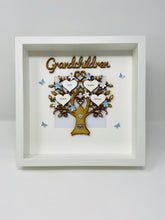 Load image into Gallery viewer, Grandchildren Family Tree Frame - Blue Classic
