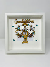 Load image into Gallery viewer, Grandchildren Family Tree Frame - Teal Classic