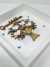 Load image into Gallery viewer, Grandchildren Family Tree Frame - Teal Classic