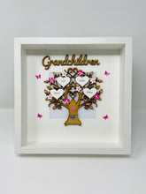 Load image into Gallery viewer, Grandchildren Family Tree Frame - Pink Classic