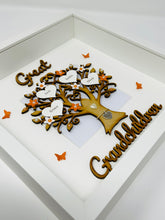 Load image into Gallery viewer, Great Grandchildren Family Tree Frame - Orange Classic