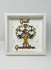 Load image into Gallery viewer, Great Grandchildren Family Tree Frame - Green Classic