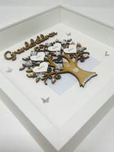Load image into Gallery viewer, Grandchildren Family Tree Frame - Silver Glitter Classic