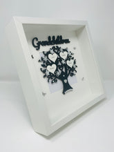 Load image into Gallery viewer, Grandchildren Family Tree Frame - Black & Silver Glitter Classic