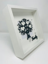 Load image into Gallery viewer, Family Tree Frame - Black & Silver Glitter Classic