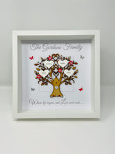 Load image into Gallery viewer, Family Tree Frame - Red & Silver Glitter - Contemporary