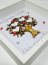 Load image into Gallery viewer, Family Tree Frame - Red & Silver Glitter - Contemporary