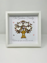 Load image into Gallery viewer, Family Tree Frame - Pale Pink & Silver Glitter - Contemporary