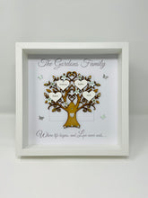 Load image into Gallery viewer, Family Tree Frame - Mint Green & Silver Glitter - Contemporary