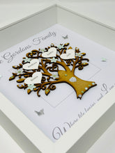Load image into Gallery viewer, Family Tree Frame - Mint Green & Silver Glitter - Contemporary