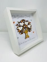 Load image into Gallery viewer, Family Tree Frame - Orange & Silver Glitter - Contemporary