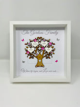 Load image into Gallery viewer, Family Tree Frame - Bright Pink & Silver Glitter - Contemporary
