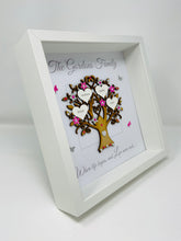 Load image into Gallery viewer, Family Tree Frame - Bright Pink & Silver Glitter - Contemporary